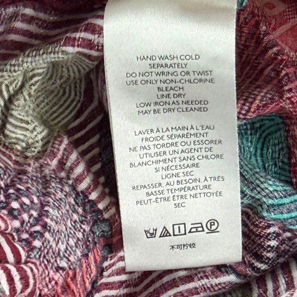 Maeve Anthropologie Womens Medium Abstract Geometric Print Wide Leg Lounge Pants - Picture 6 of 12